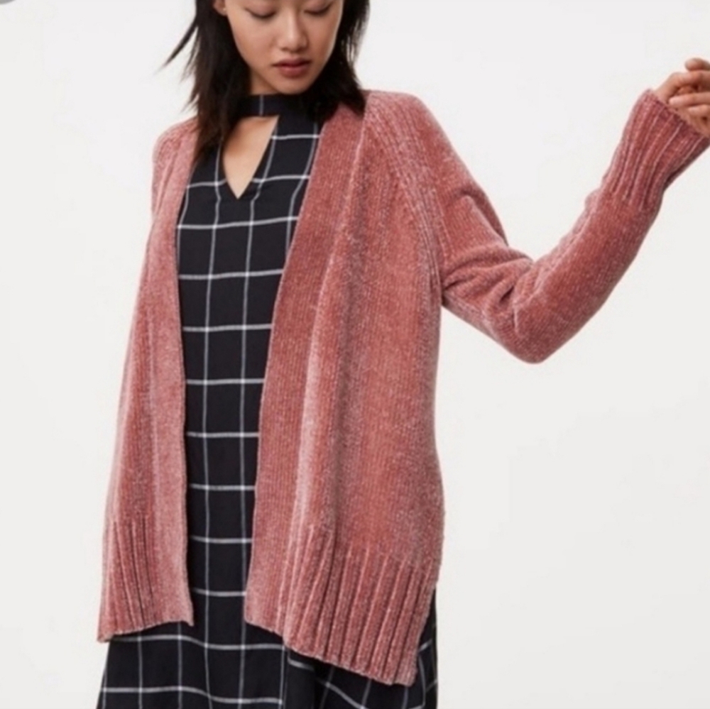 Loft Chenille Cardigan Sweater